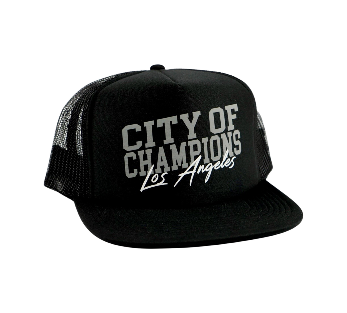 Trucker Hat - City of Champions Silver and White