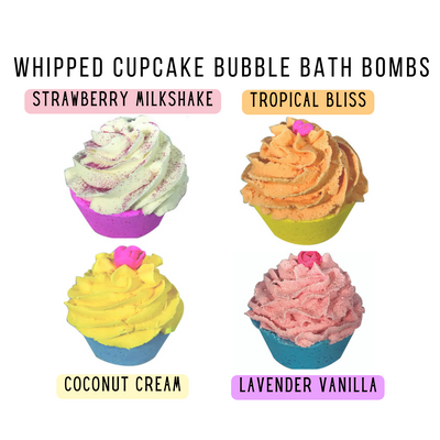 Cupcake Bubble Bath Bombs