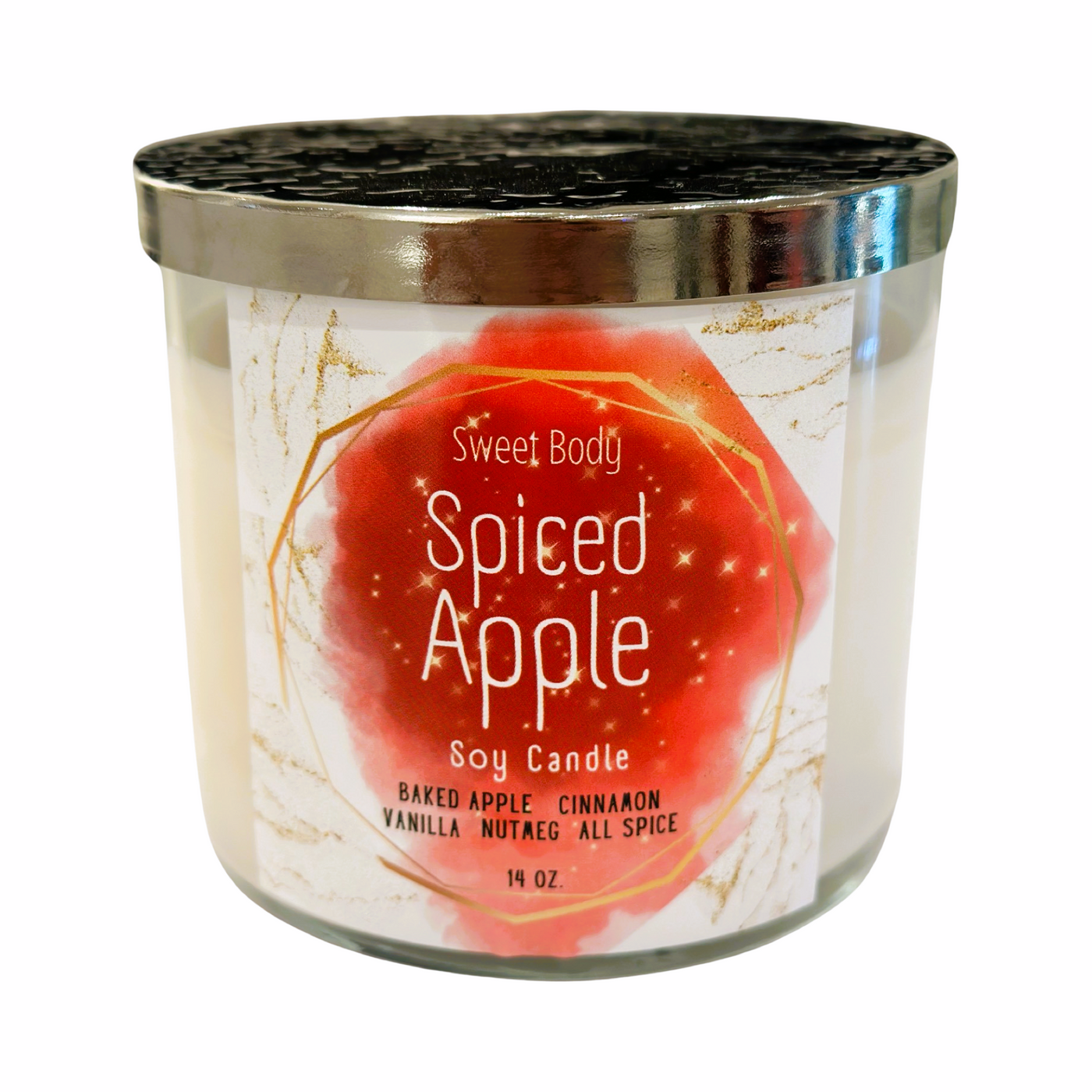 Spiced Apple 3 Wick Soy Candle 14oz