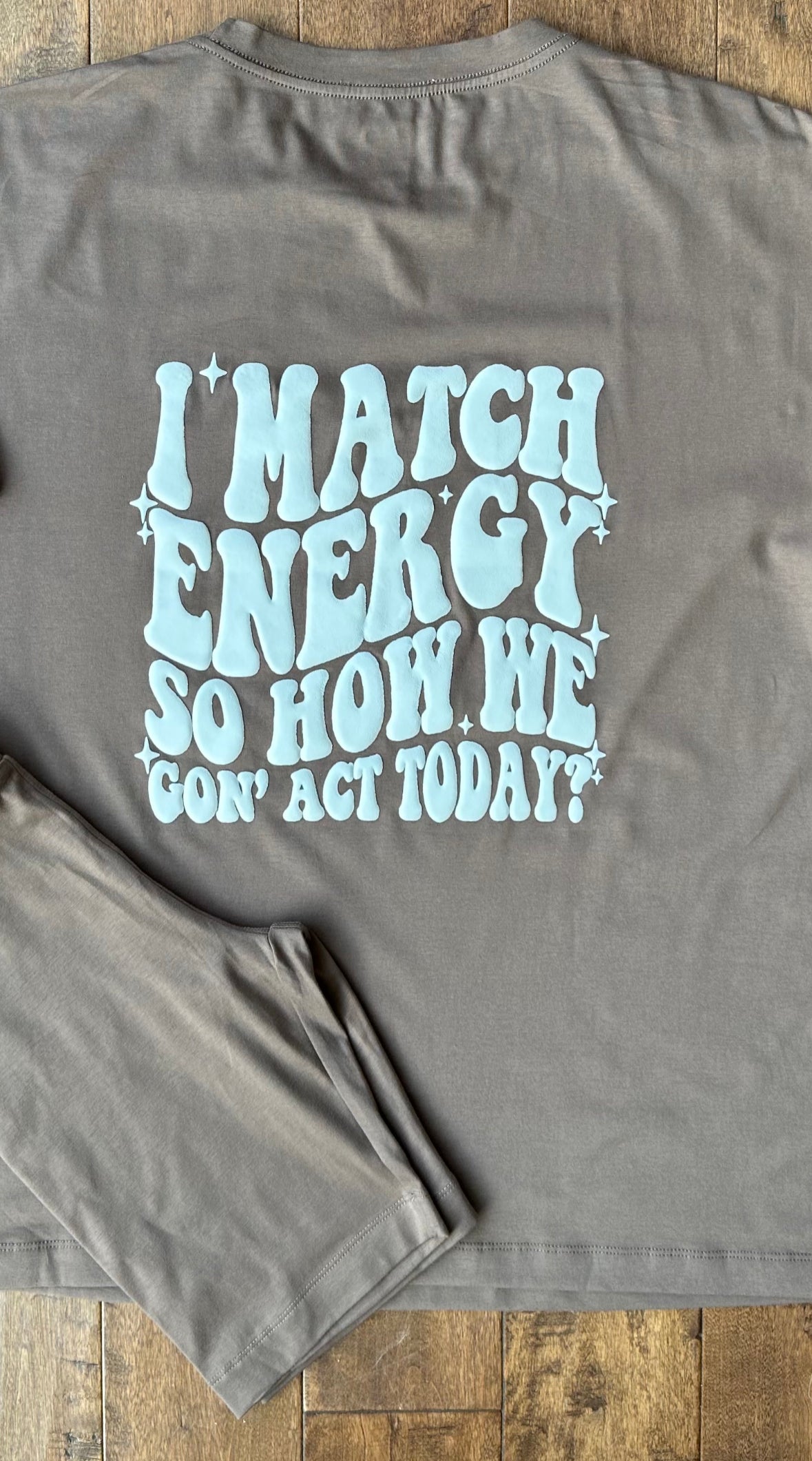I Match Energy Biker Shorts Set