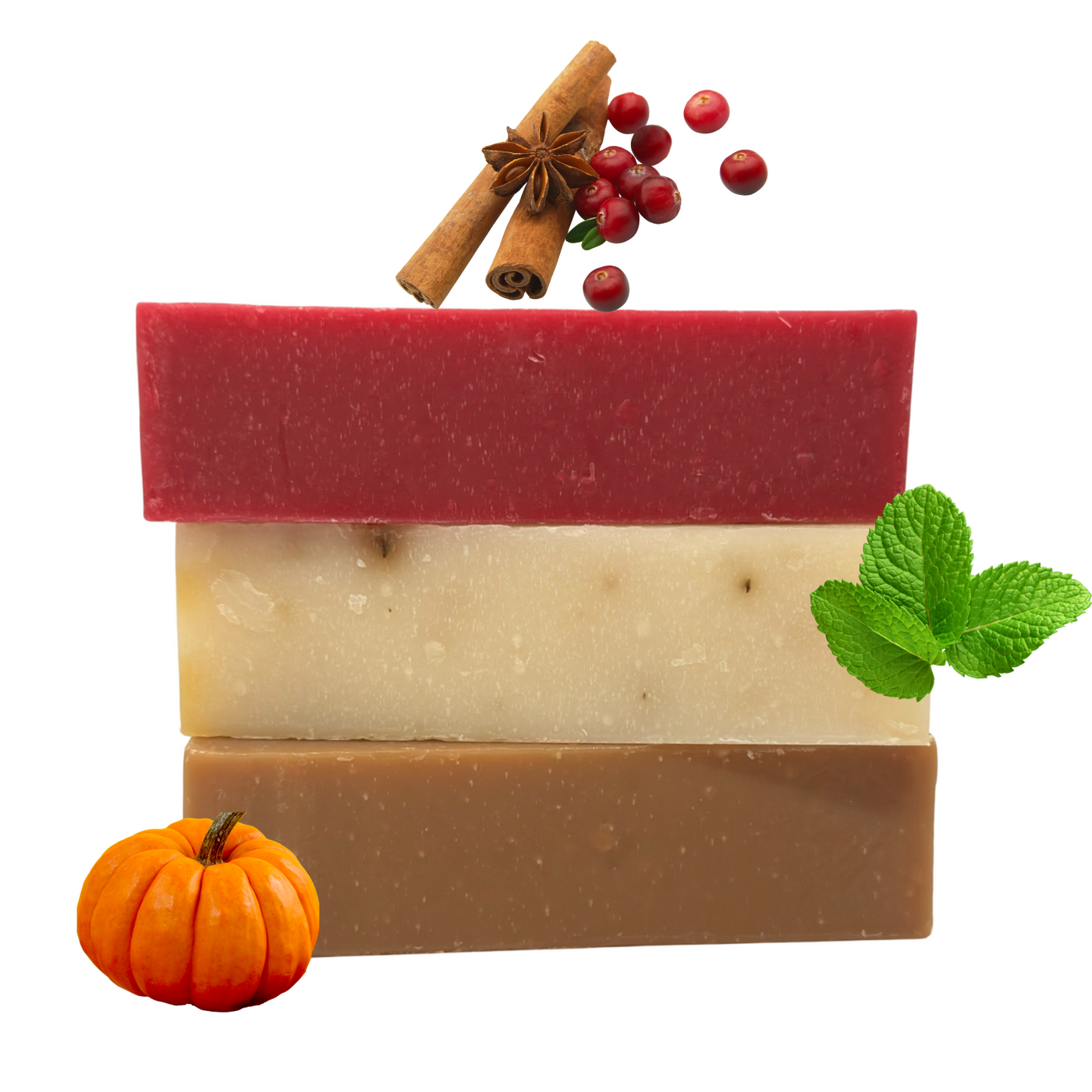 Pumpkin Spice | Peppermint | Cranberry Spice Soap Bars
