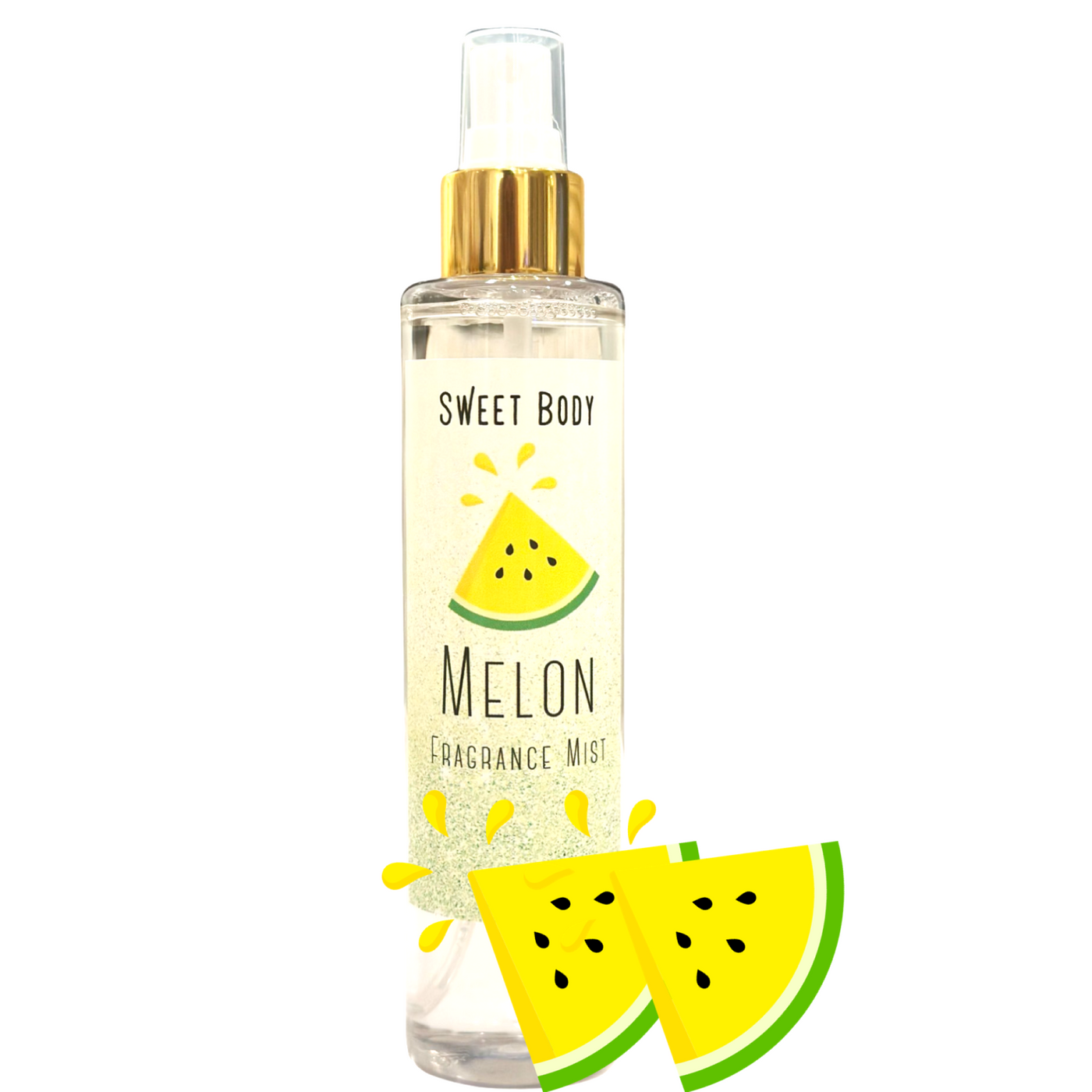 MELON Soft & Fresh Body Mist, Fine Body Perfume Misting Spray, Sensual light scent Fragrance, Hair, Body Spritz Sweet Body 6oz.