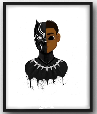 Black Panther Framed Art