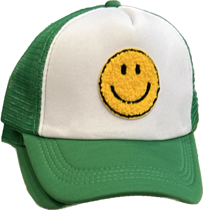 Hat - green and white
