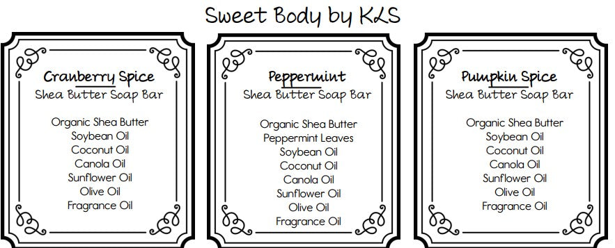 Pumpkin Spice | Peppermint | Cranberry Spice Soap Bars