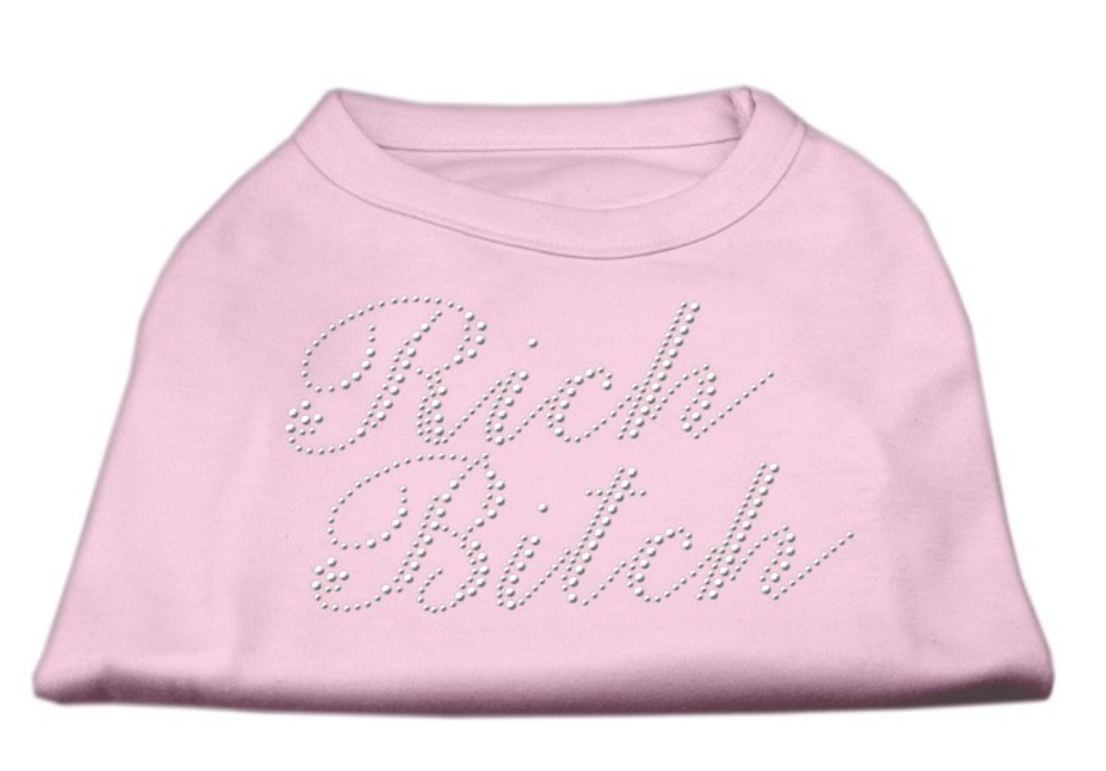 Rich Bitch Rhinestone T-Shirt